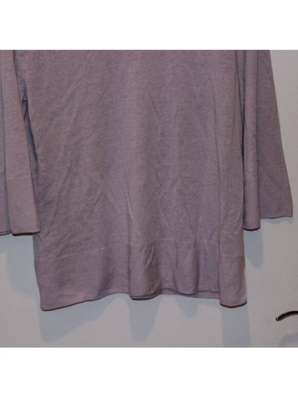 J. Jill Lilac Linen Blend 3/4 sleeve Sweater Women's Size XL - Picture 8 of 12